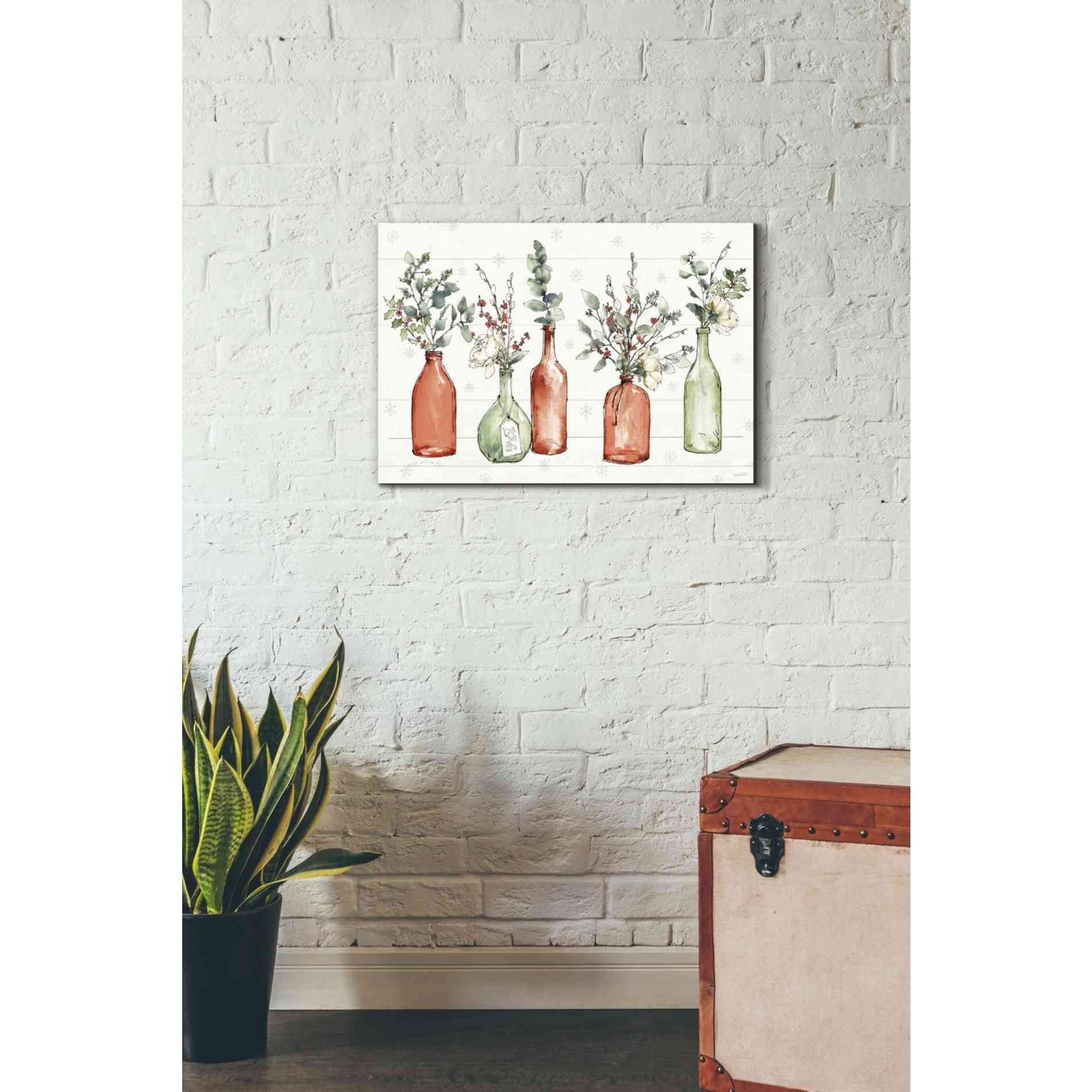 'Modern Farmhouse I Christmas' by Anne Tavoletti, Canvas Wall Art,26 x 18