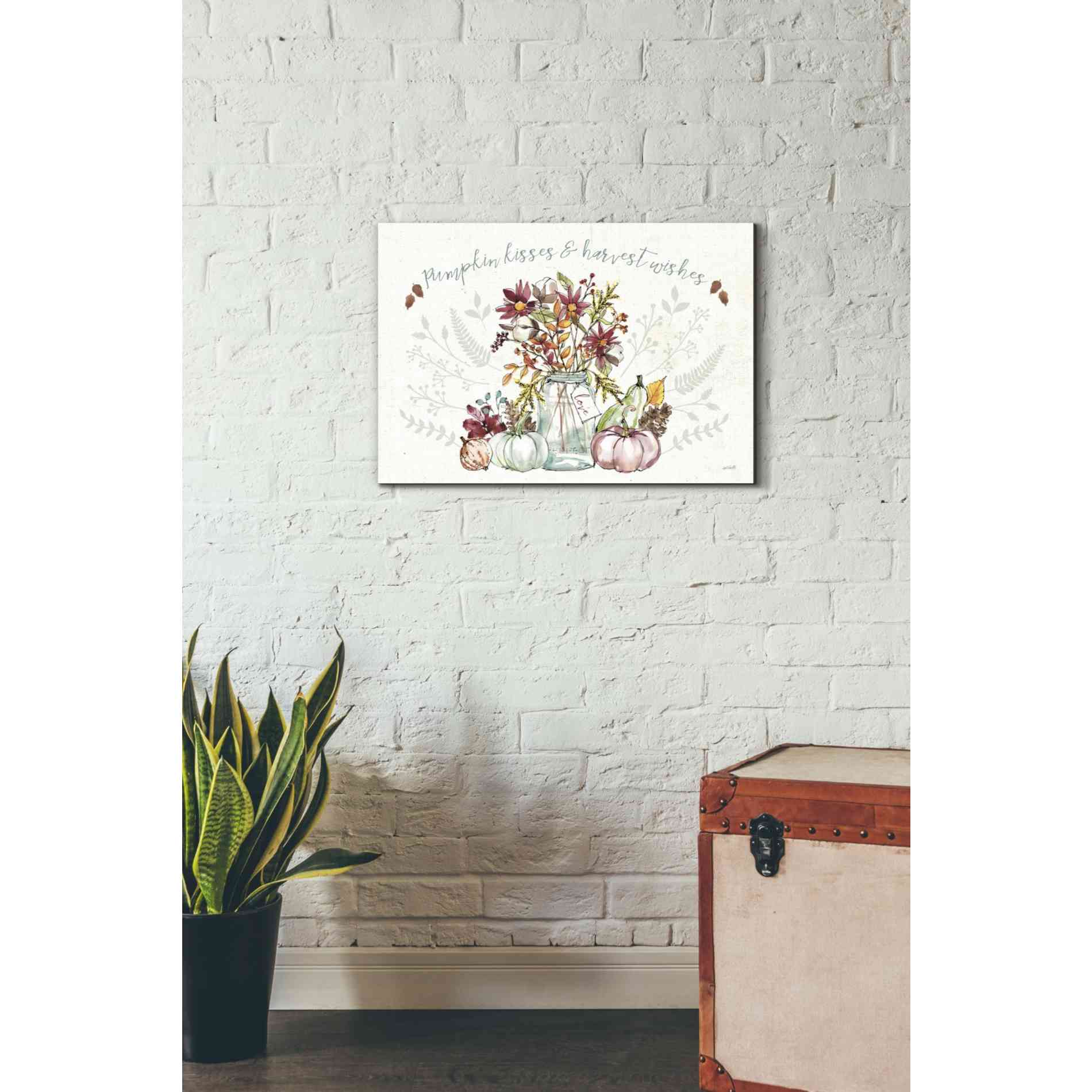 'Festive Foliage I' by Anne Tavoletti, Canvas Wall Art,26 x 18