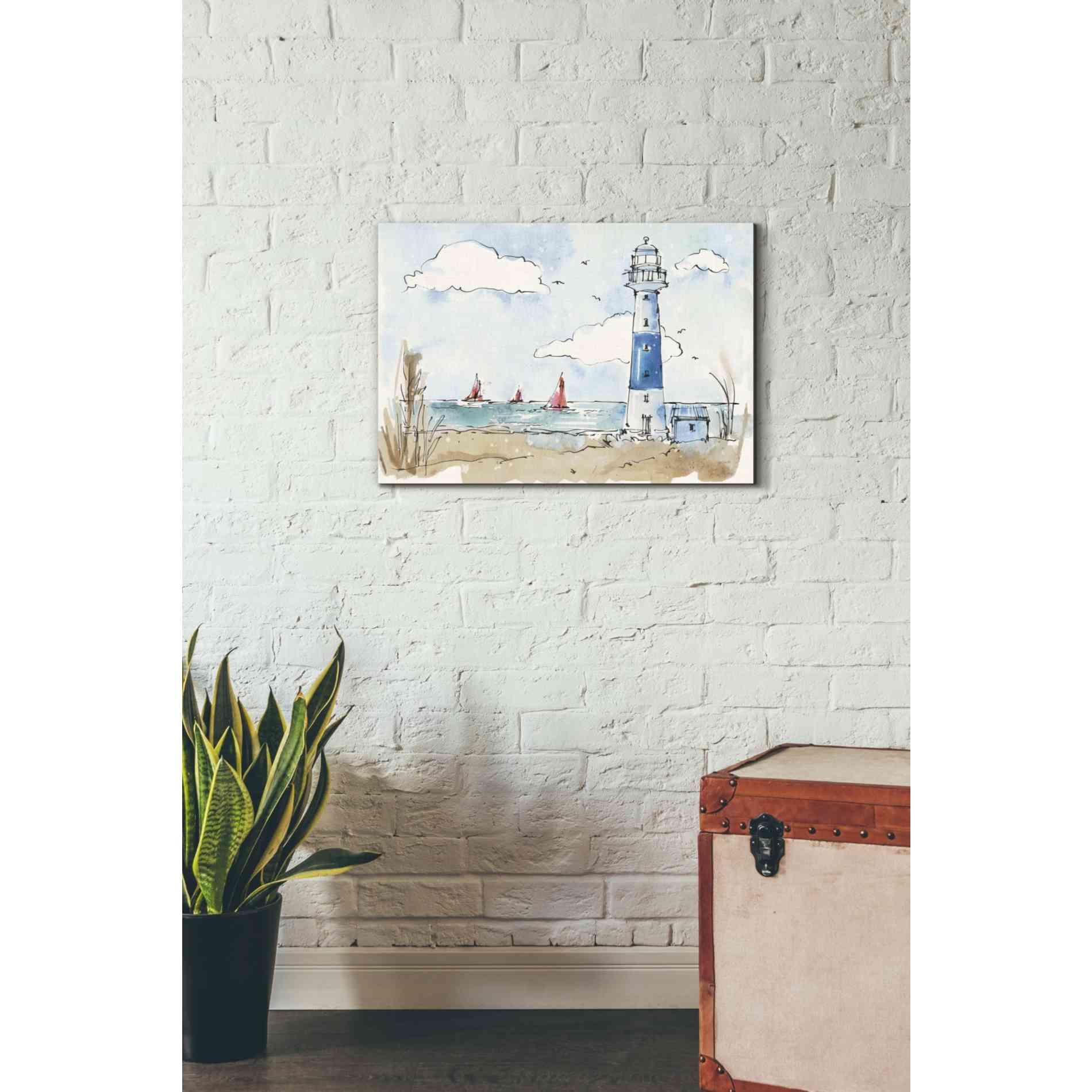 'Coastal Life II' by Anne Tavoletti, Canvas Wall Art,26 x 18