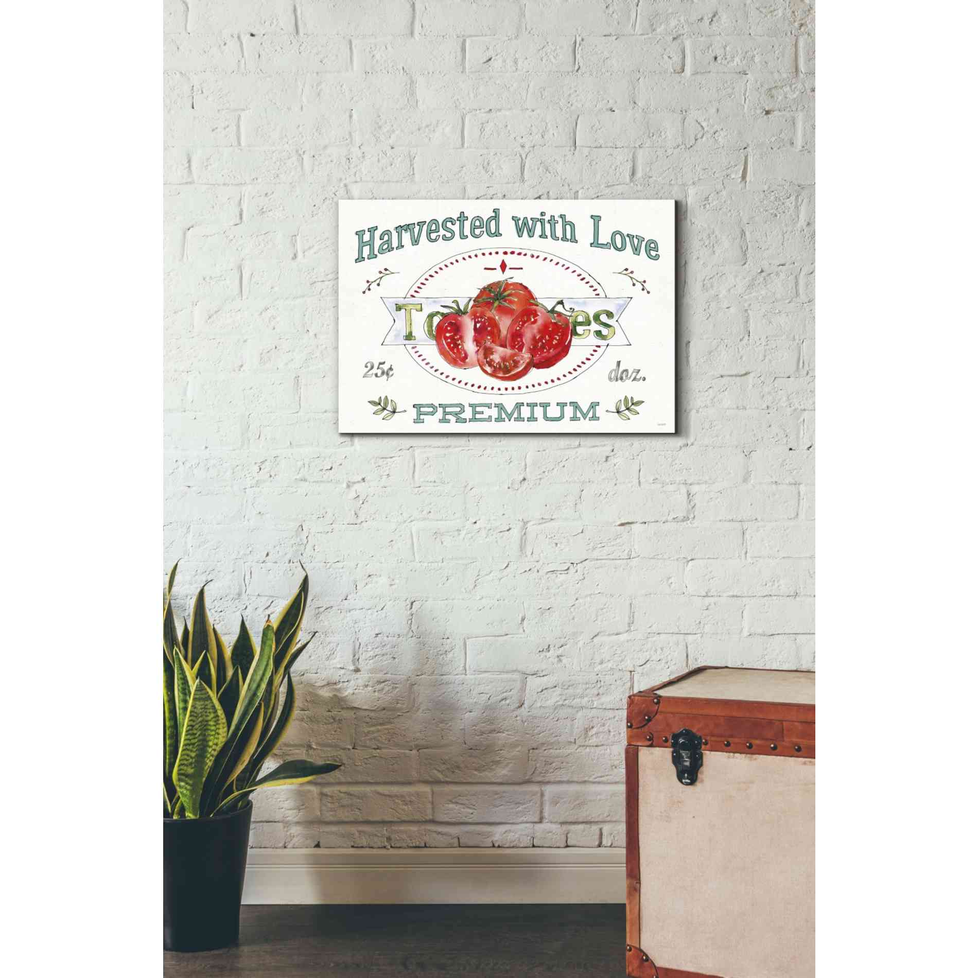 'Veggie Market I' by Anne Tavoletti, Canvas Wall Art,26 x 18