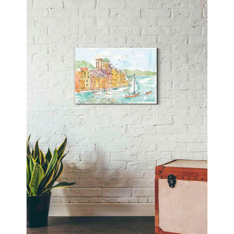 Image of 'Portofino II' by Anne Tavoletti, Canvas Wall Art,26 x 18