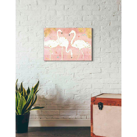 Image of 'Flamingo Fever IV' by Anne Tavoletti, Canvas Wall Art,26 x 18