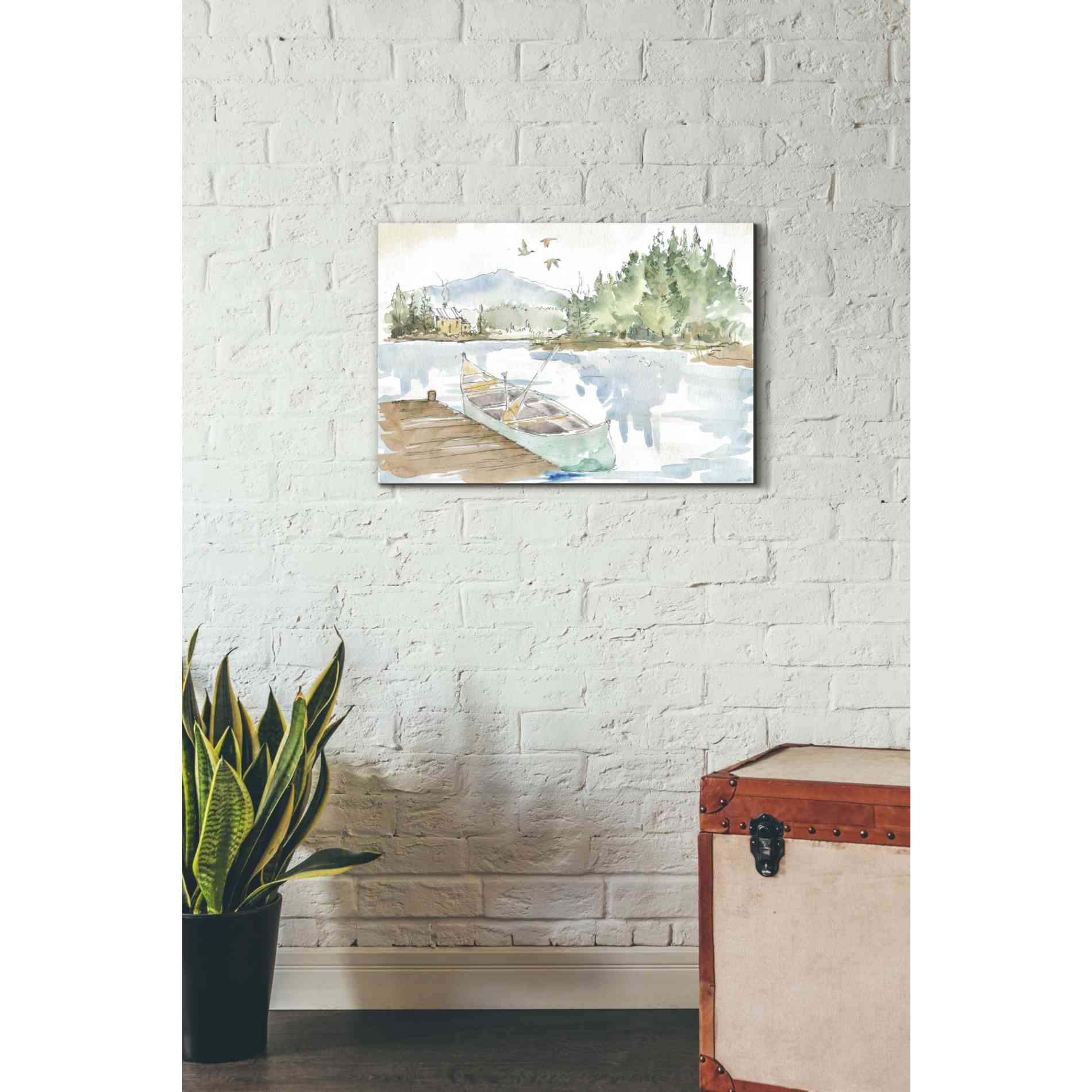 'Lakehouse I' by Anne Tavoletti, Canvas Wall Art,26 x 18