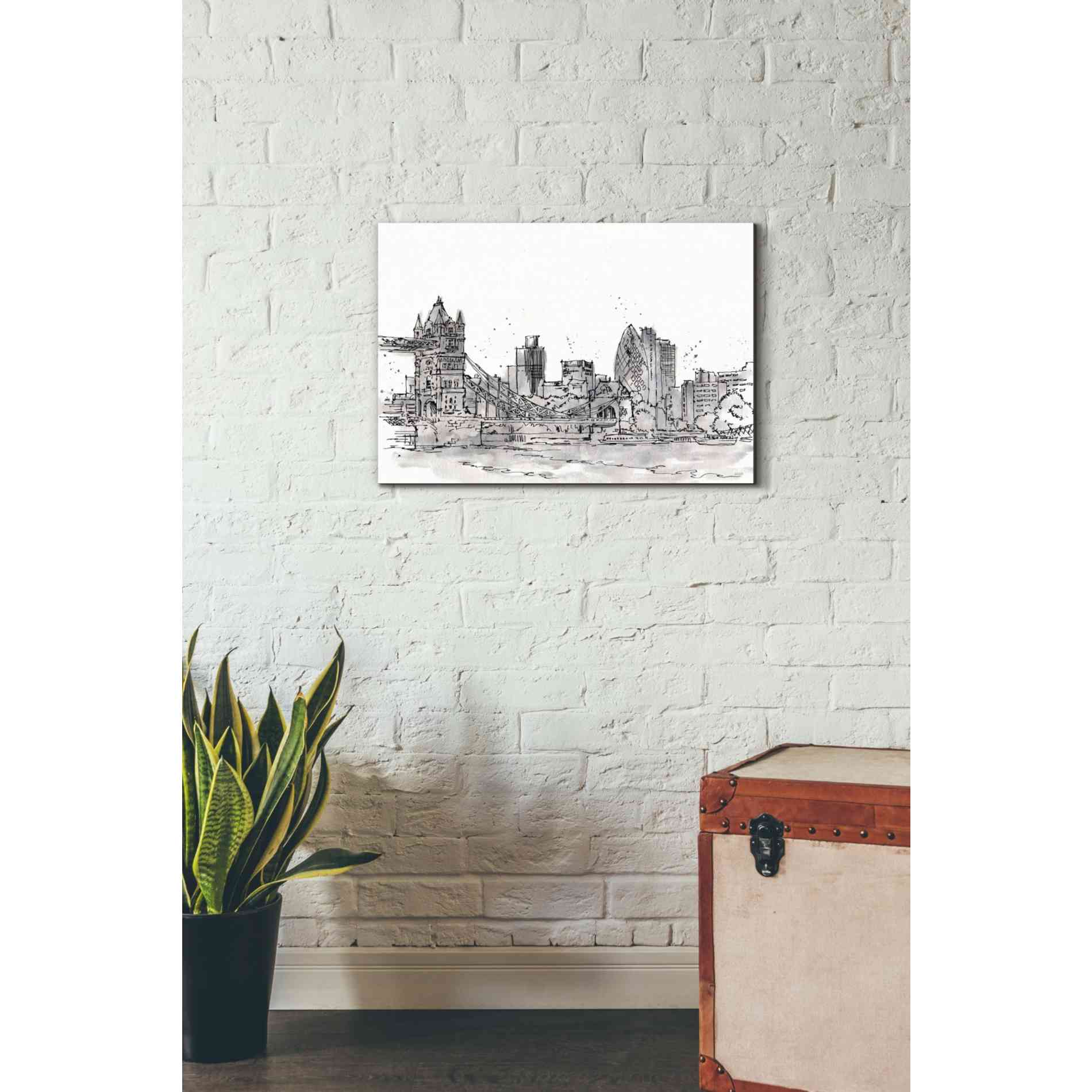 'Skyline Sketches IV' by Anne Tavoletti, Canvas Wall Art,26 x 18