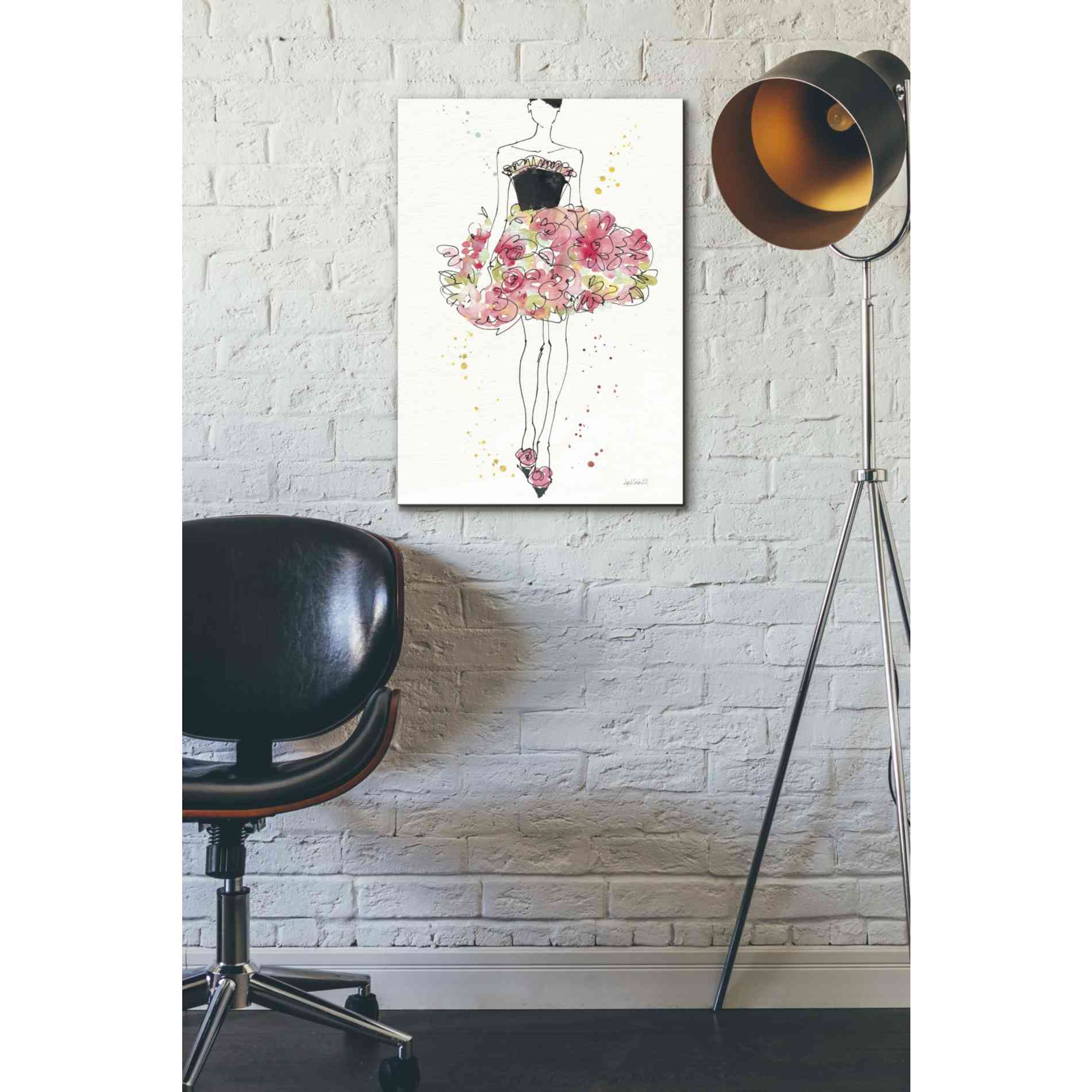 'Floral Fashion II' by Anne Tavoletti, Canvas Wall Art,18 x 26