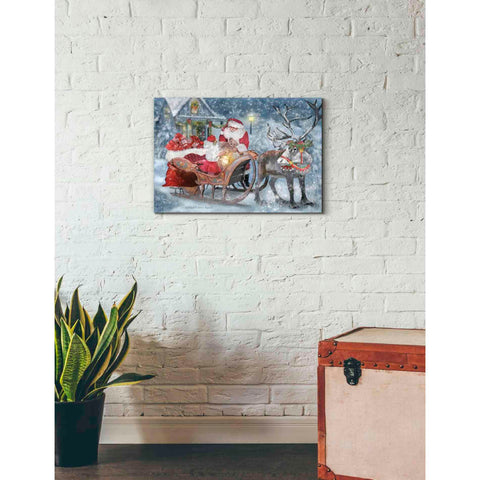Image of 'Santa's Little Helper' by Bluebird Barn, Canvas Wall Art,26 x 18