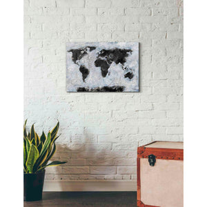 'Old World Map' by Britt Hallowell, Canvas Wall Art,26 x 18