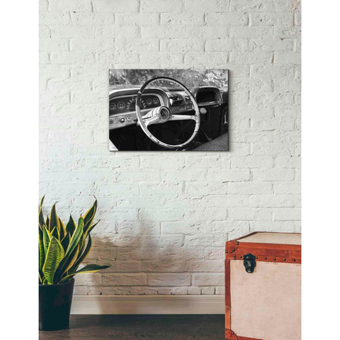 Image of 'Chevy Steering Wheel' by Lori Deiter, Canvas Wall Art,26 x 18