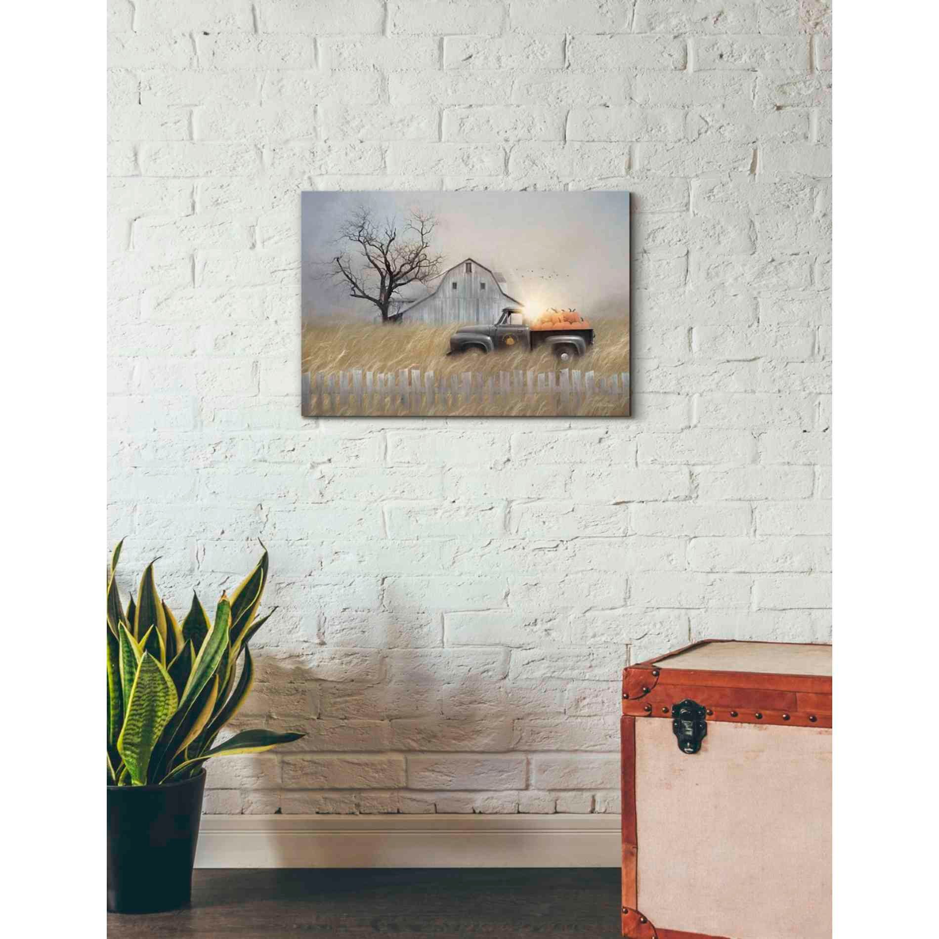 'Fall Pumpkin Harvest' by Lori Deiter, Canvas Wall Art,26 x 18