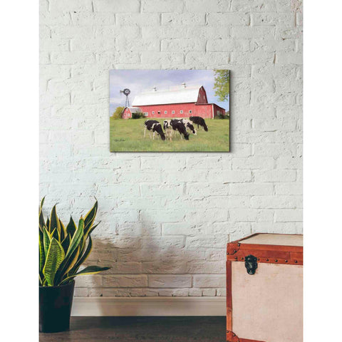 Image of 'Henderson Cows' by Lori Deiter, Canvas Wall Art,26 x 18