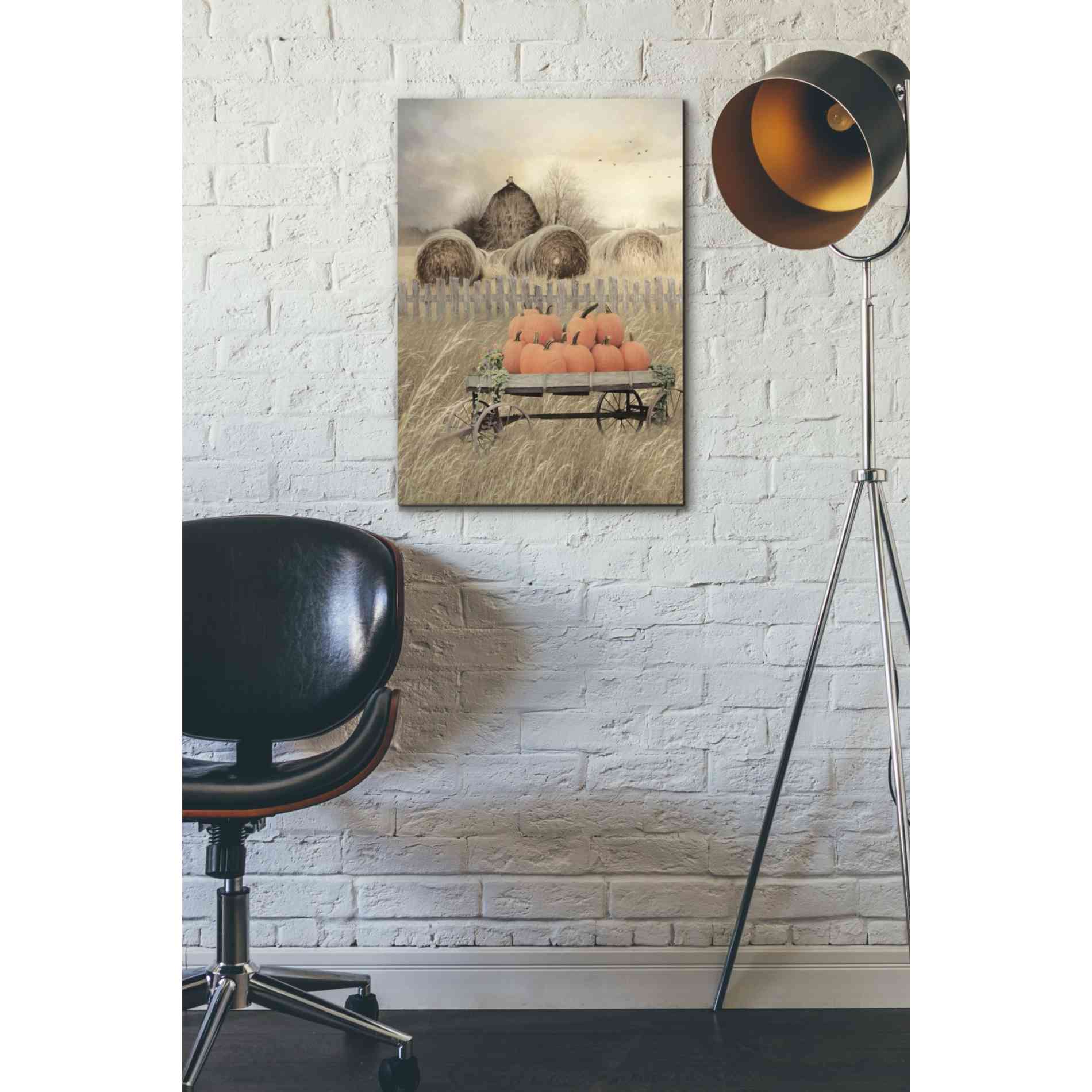 'Pumpkin Harvest' by Lori Deiter, Canvas Wall Art,18 x 26