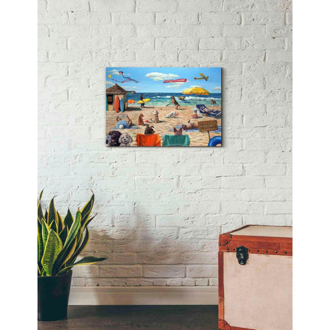 Image of 'Dog Beach' by Lucia Heffernan, Canvas Wall Art,26 x 18
