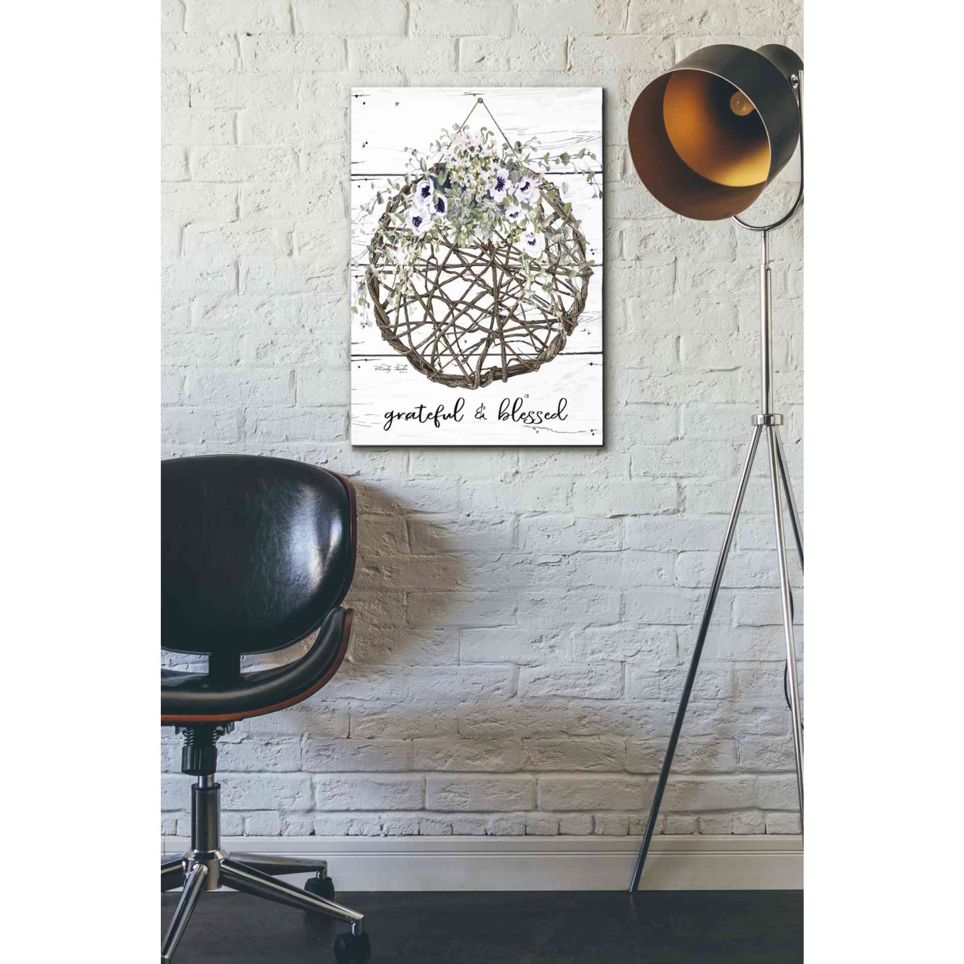 'Grateful & Blessed' by Cindy Jacobs, Canvas Wall Art,18 x 26