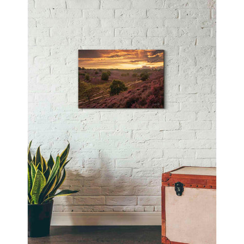 Image of 'Just a Sunset in the Netherlands' by Martin Podt, Canvas Wall Art,26 x 18