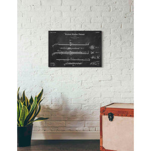 'Amalgam-Dentist Equipment Blueprint Patent Chalkboard' Canvas Wall Art,26 x 18