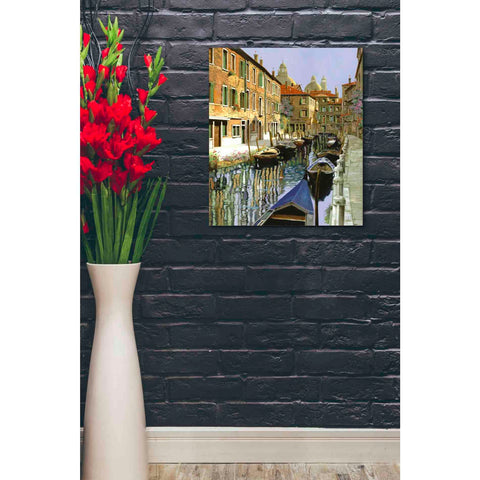 Image of 'La Barche Sul Canale' by Guido Borelli, Giclee Canvas Wall Art