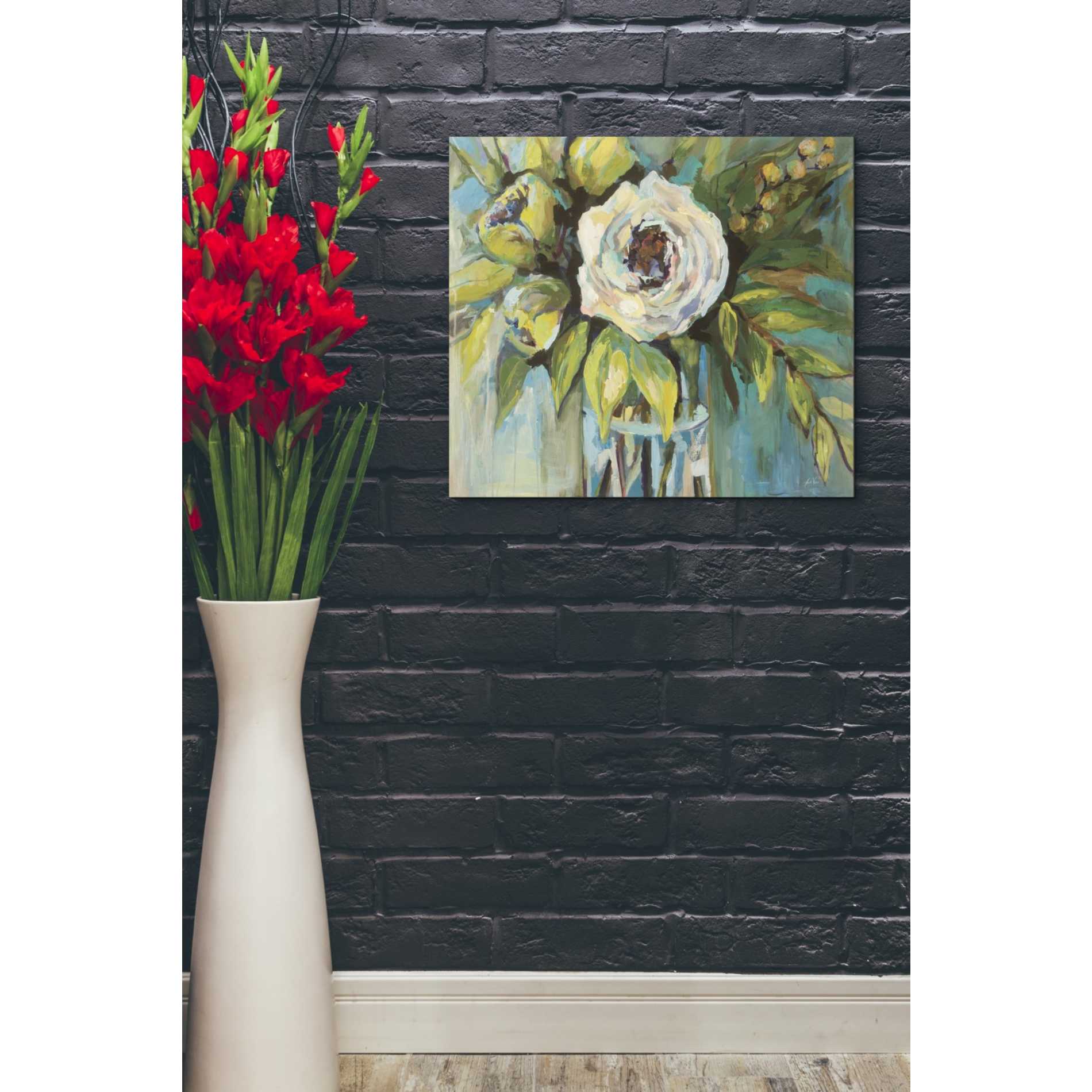 "Aqua Solo" by Jeanette Vertentes, Giclee Canvas Wall Art