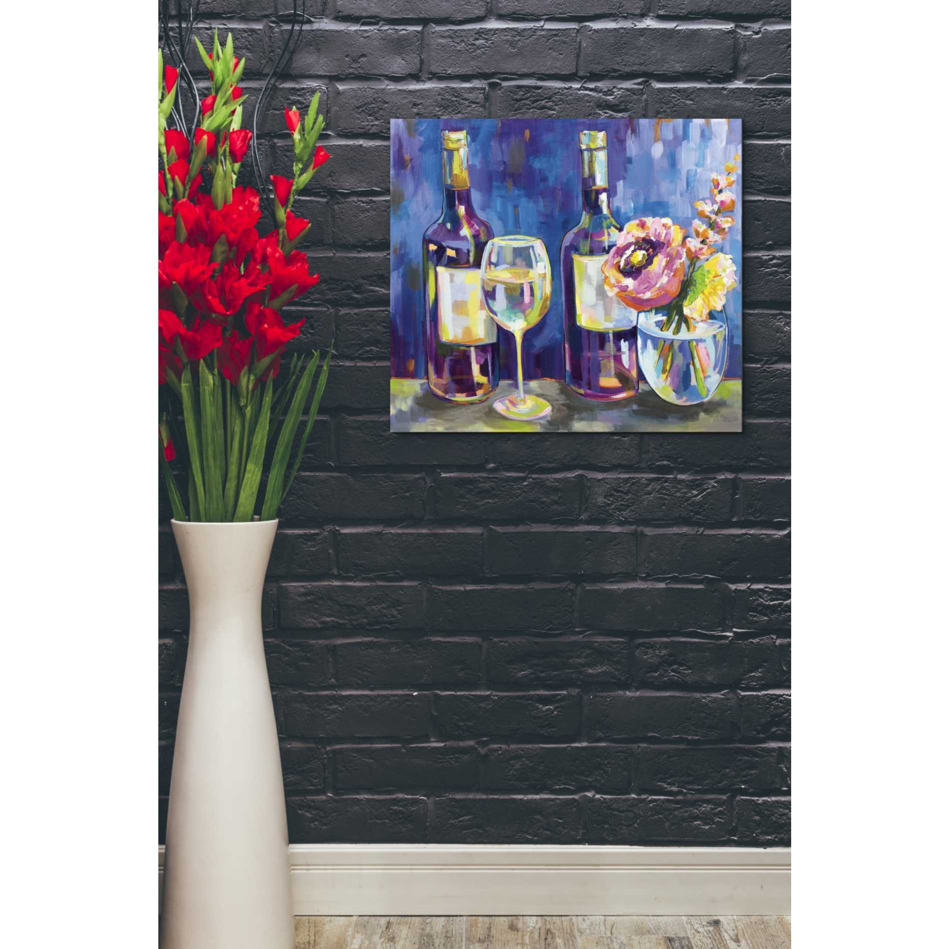 "Floral Party" by Jeanette Vertentes, Giclee Canvas Wall Art