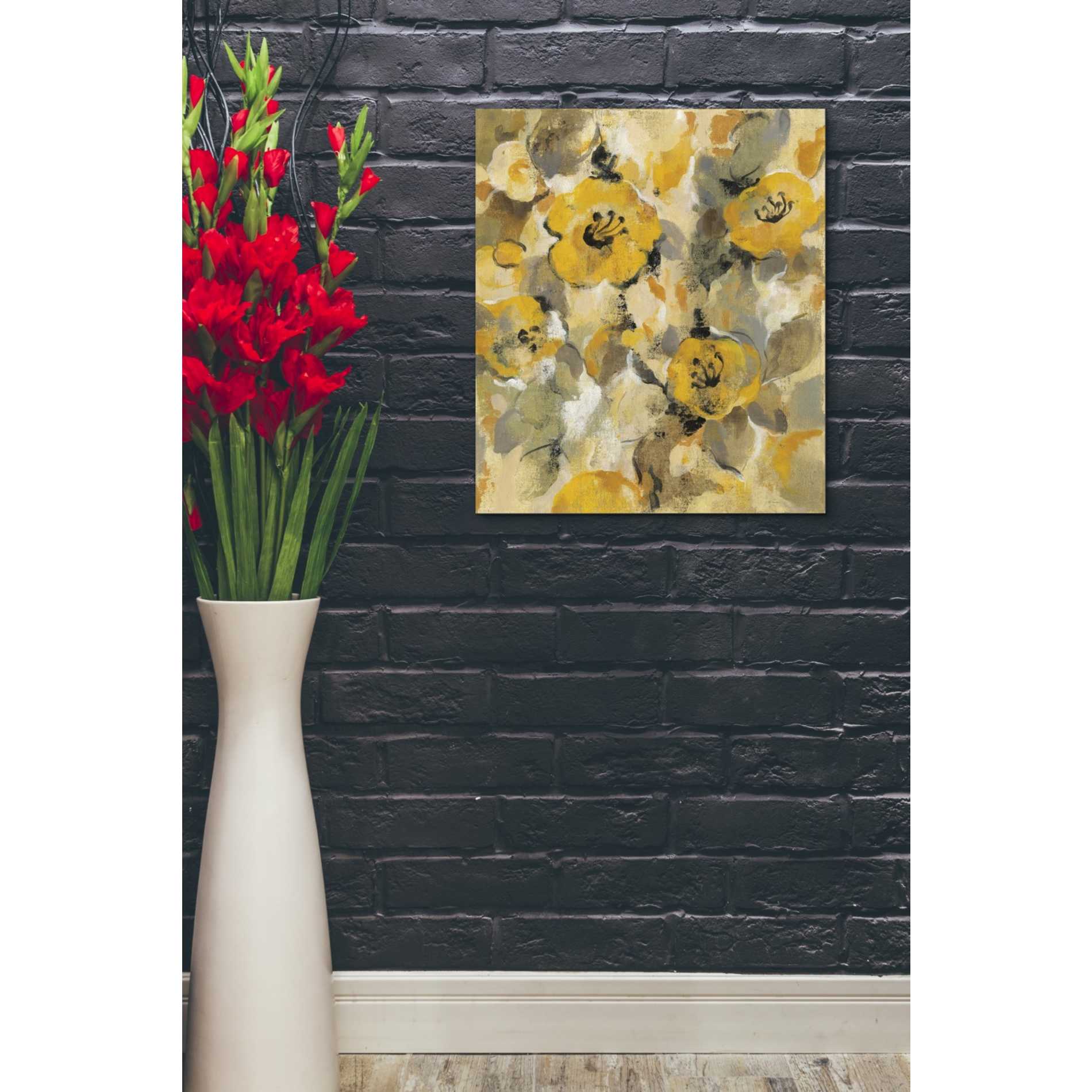 "Yellow Floral I" by Silvia Vassileva, Canvas Wall Art,20 x 24