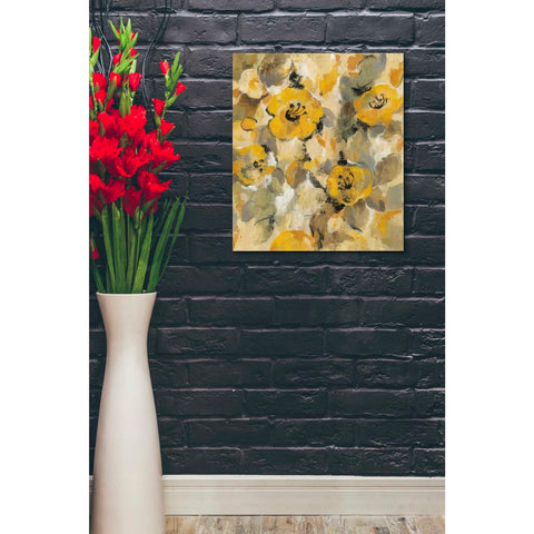 Image of "Yellow Floral I" by Silvia Vassileva, Canvas Wall Art,20 x 24
