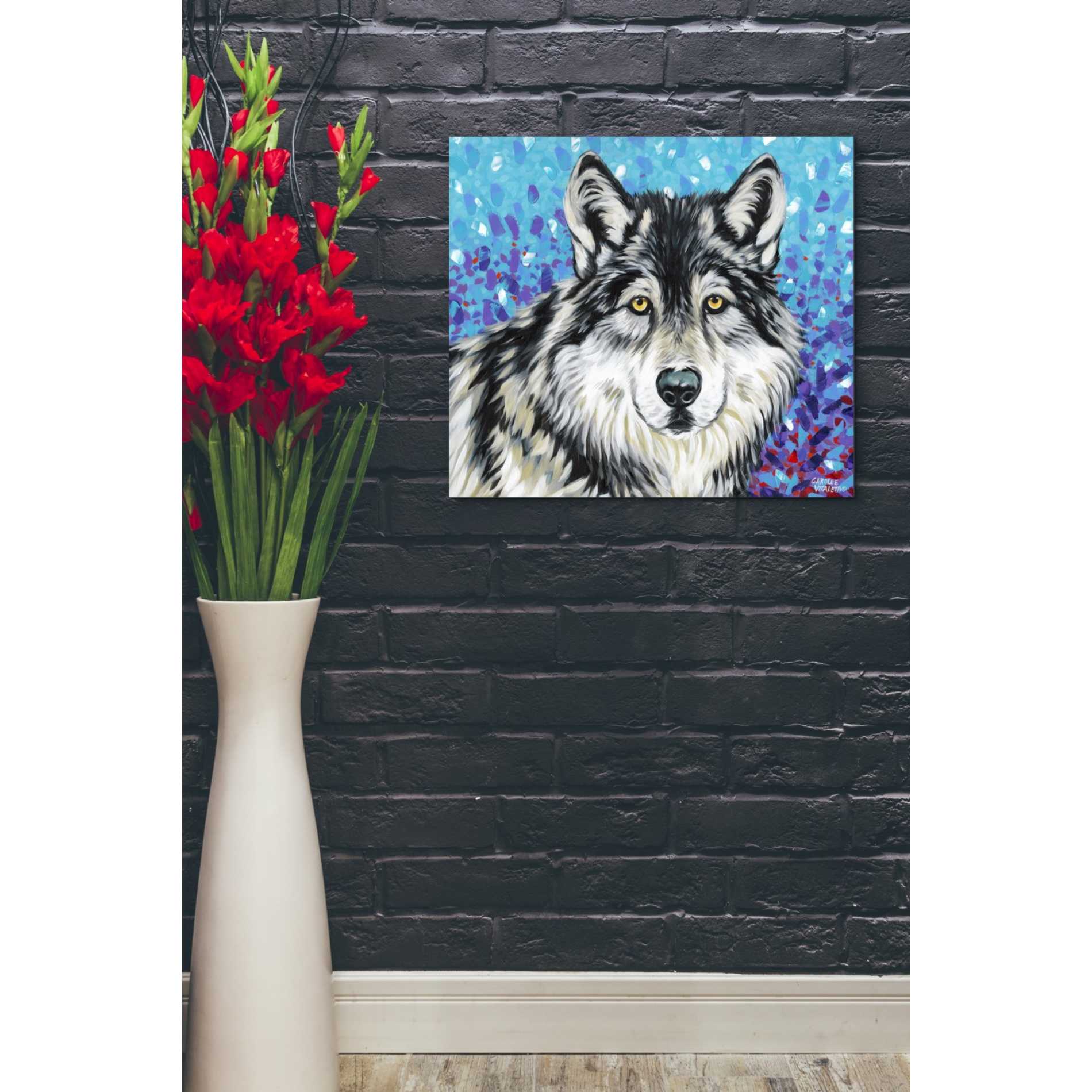 'Grey Wolf II' by Carolee Vitaletti, Giclee Canvas Wall Art