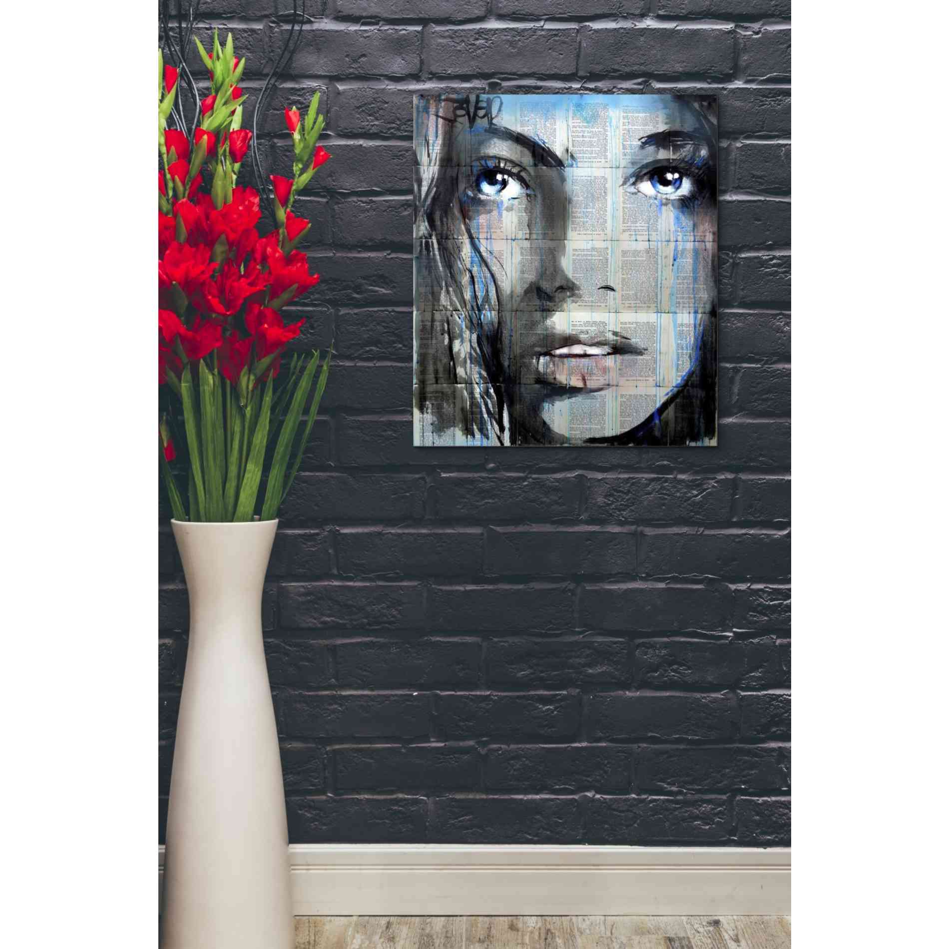 'Blue Sway' by Loui Jover, Canvas Wall Art,20 x 24