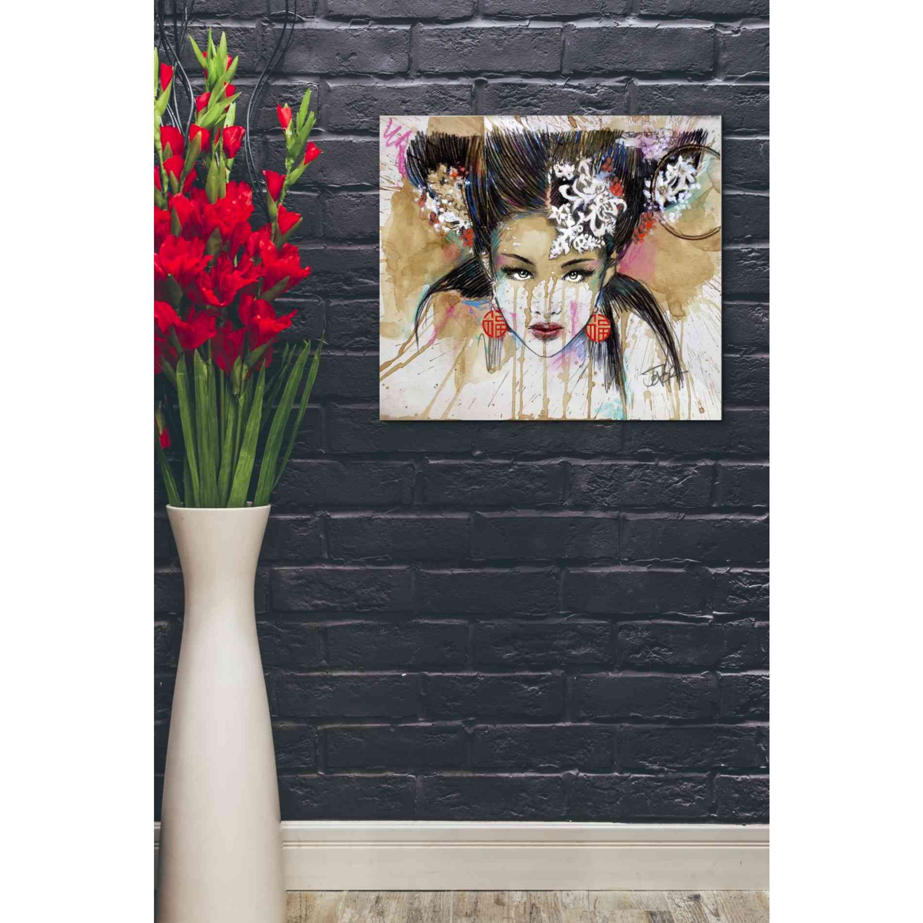 'Lady Luck' by Loui Jover, Canvas Wall Art,24 x 20