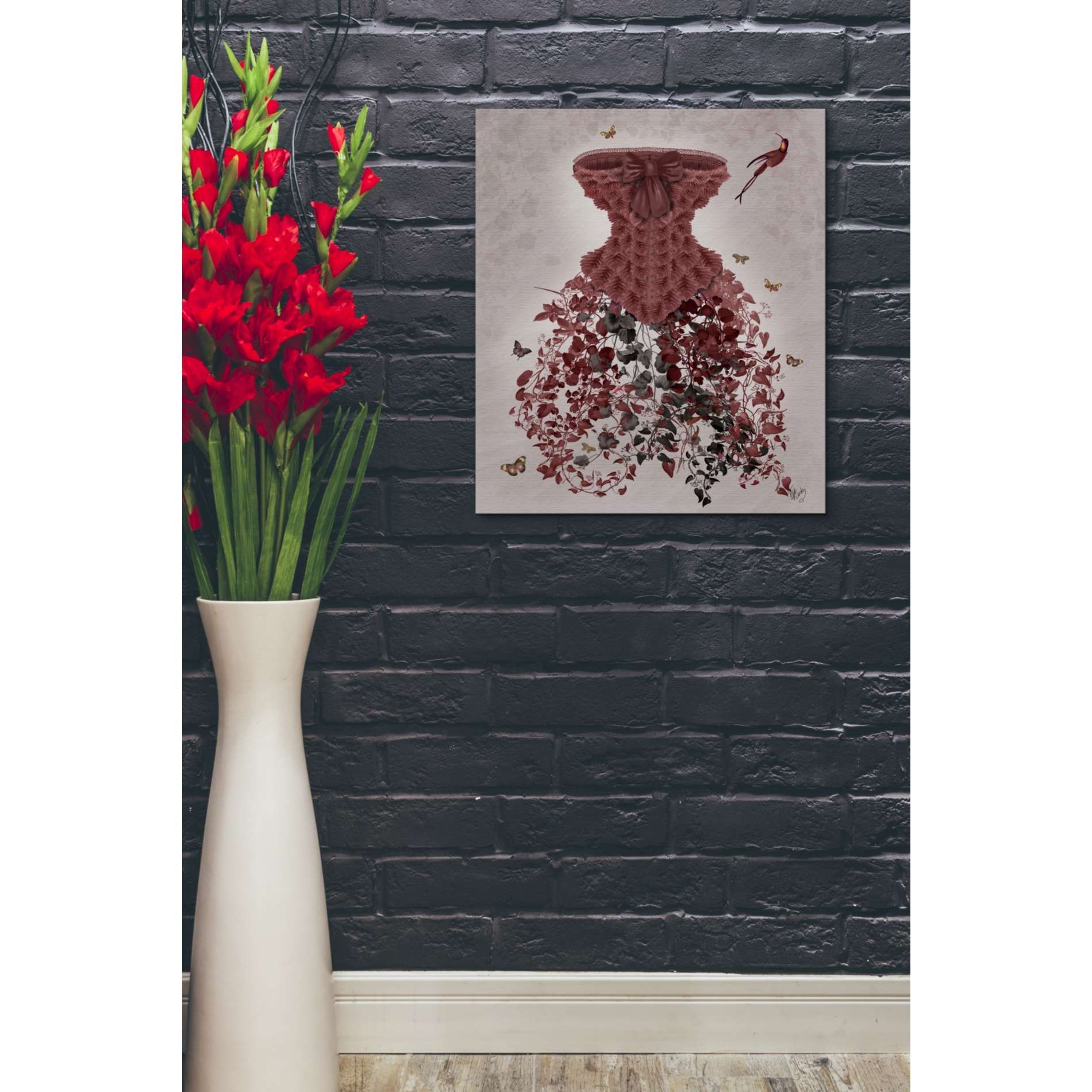 'Woodland Corset,' by Fab Funky, Giclee Canvas Wall Art