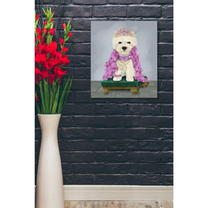 'West Highland Terrier with Tiara' by Fab Funky, Giclee Canvas Wall Art