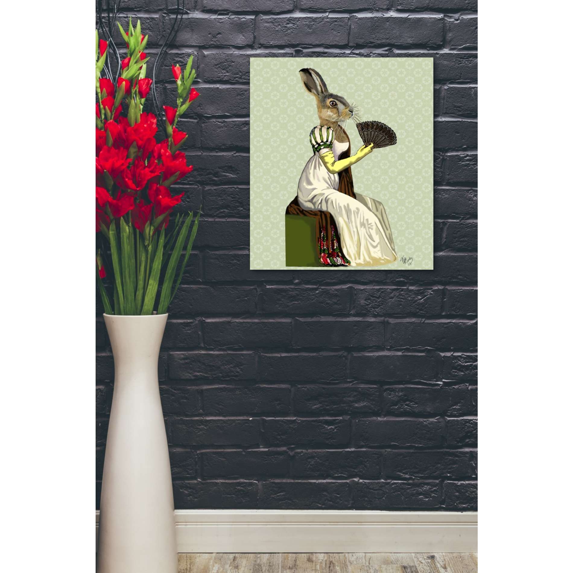 'Miss Hare' by Fab Funky, Giclee Canvas Wall Art
