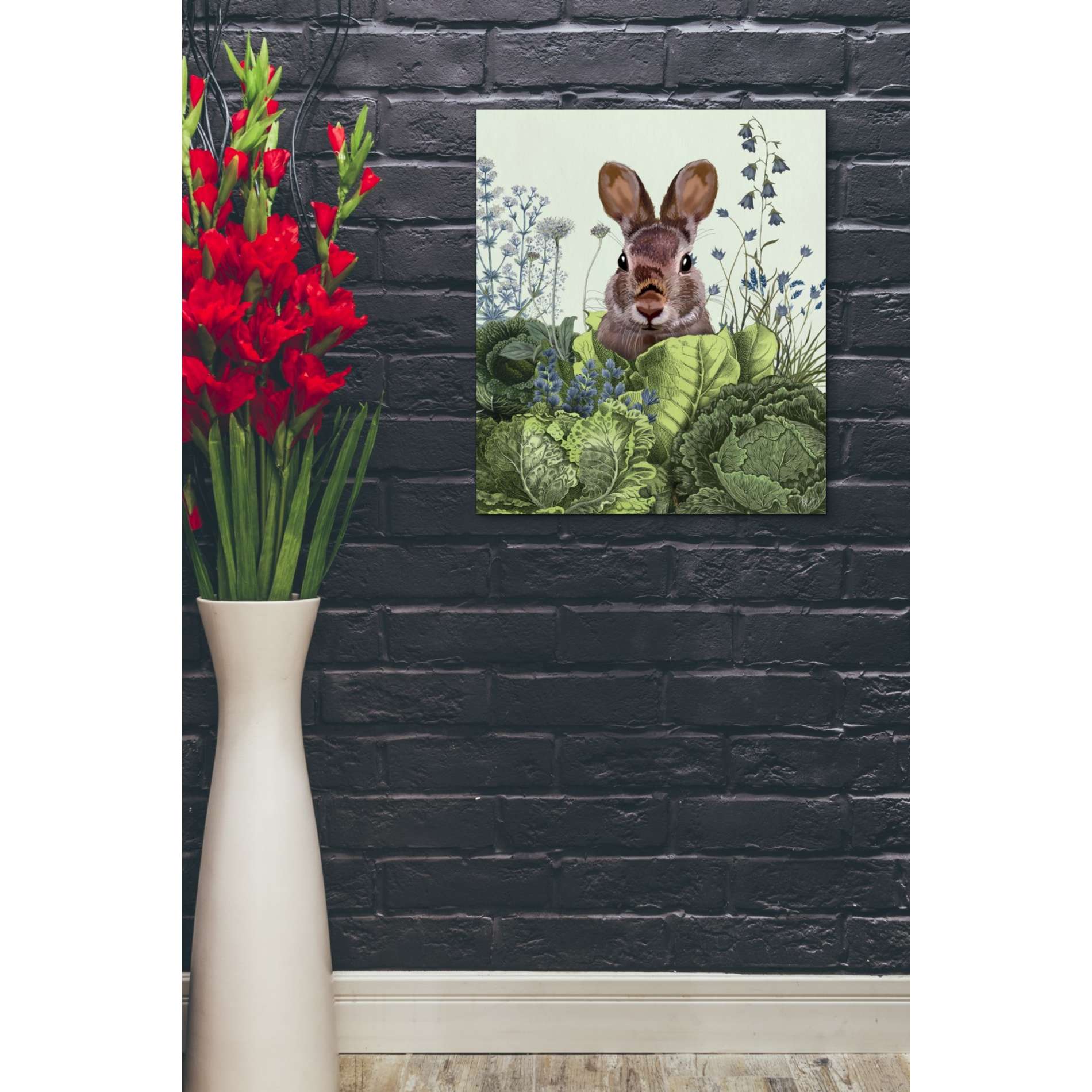 'Cabbage Patch Rabbit 6 ' by Fab Funky, Giclee Canvas Wall Art