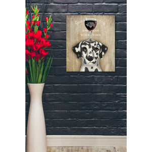 'Dog Au Vin Dalmatian' by Fab Funky, Giclee Canvas Wall Art