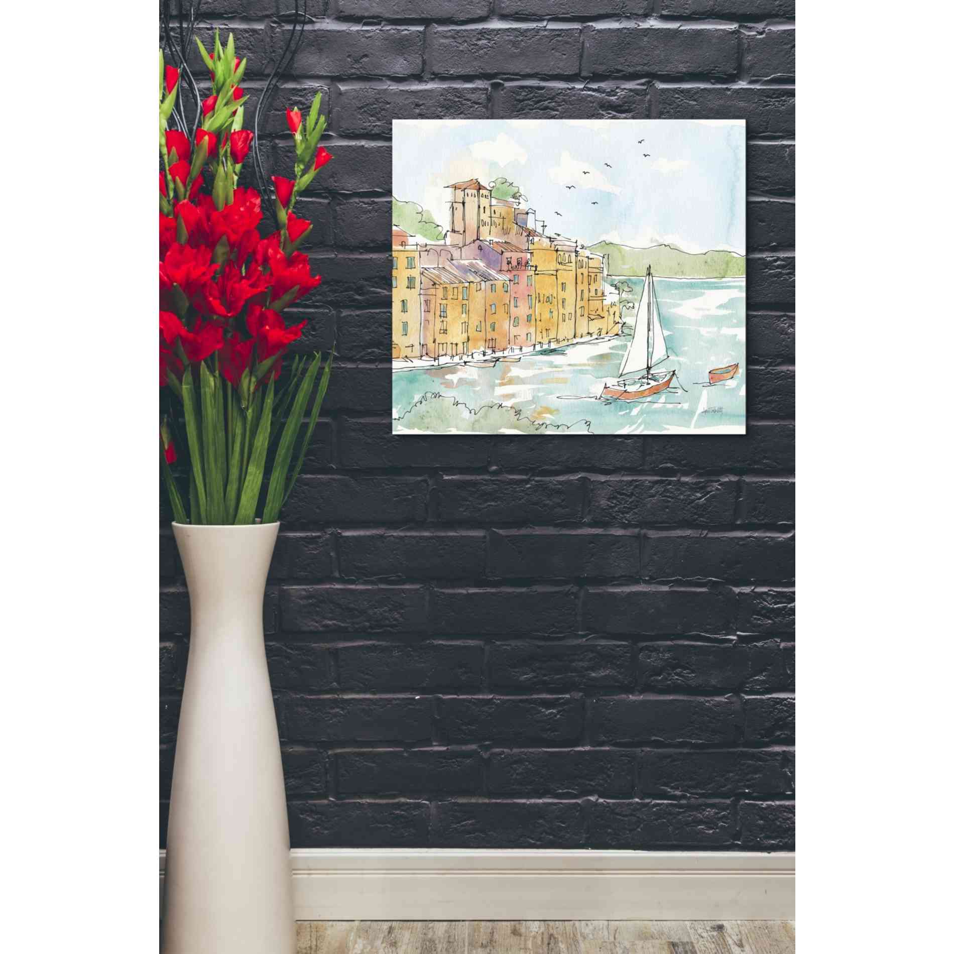 'Portofino II Crop' by Anne Tavoletti, Giclee Canvas Wall Art