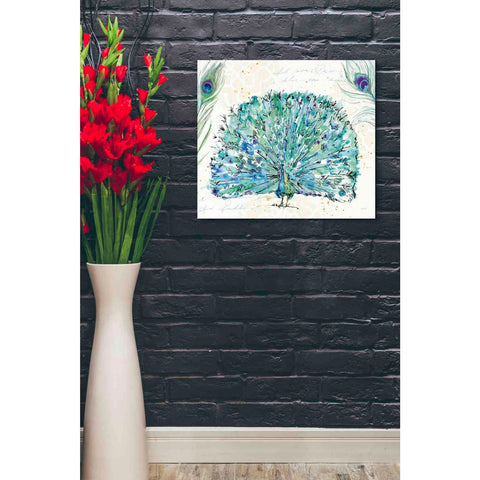 Image of 'Peacock Garden IX' by Anne Tavoletti, Canvas Wall Art,24 x 20