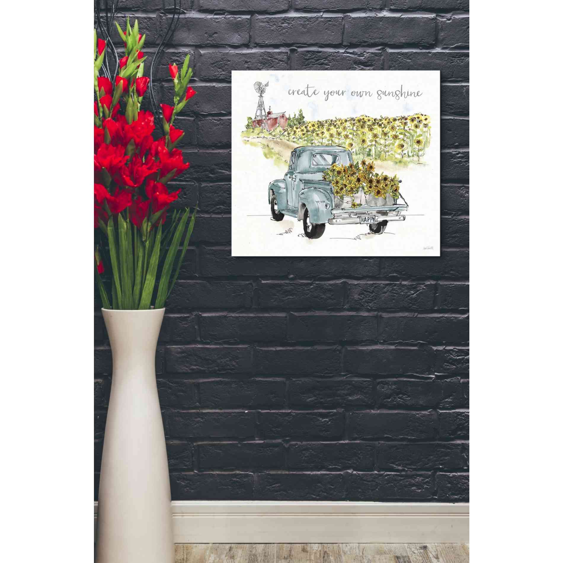 'Sunflower Fields VI' by Anne Tavoletti, Canvas Wall Art,24 x 20