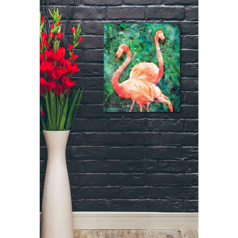 Image of 'Flamingos' by Bluebird Barn, Canvas Wall Art,20 x 24
