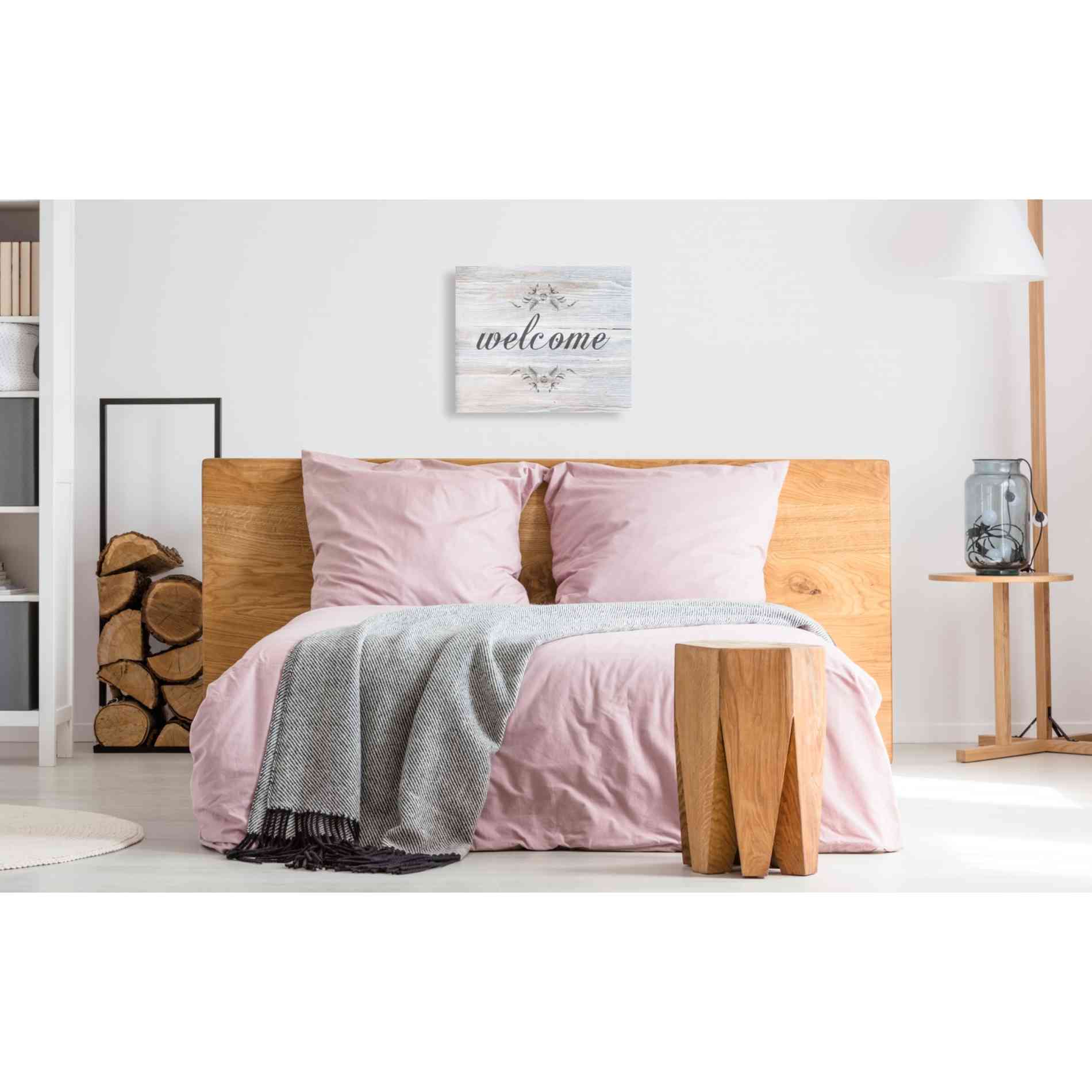 'Welcome' by Bluebird Barn, Canvas Wall Art,24 x 20