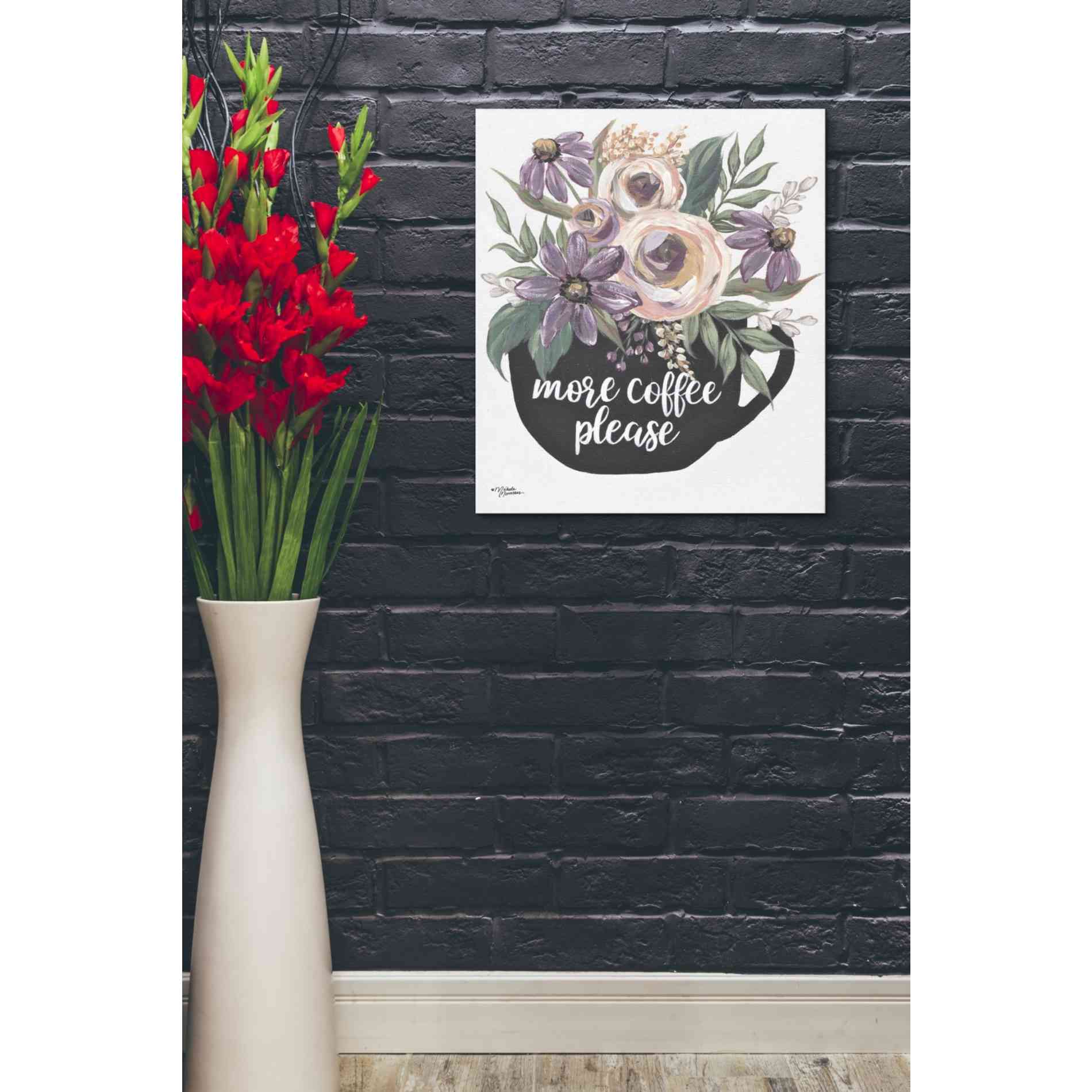 'More Coffee Please' by Michele Norman, Canvas Wall Art,20 x 24