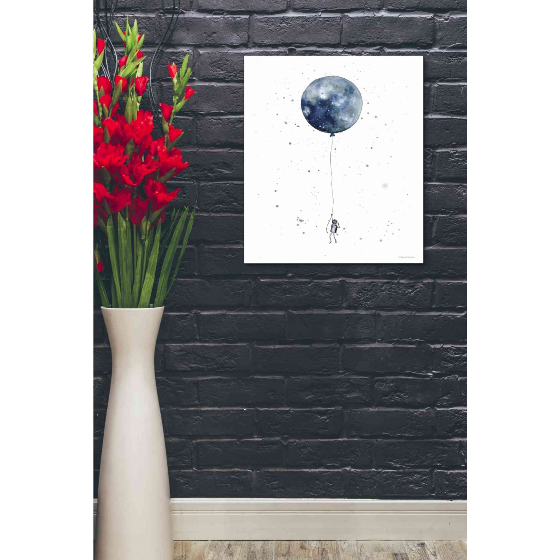 'Moon Balloon' by Rachel Nieman, Canvas Wall Art,20 x 24