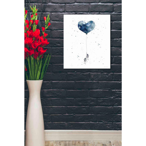 Image of 'Heart on Balloon' by Rachel Nieman, Canvas Wall Art,20 x 24