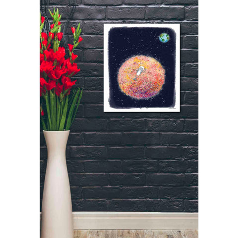 Image of 'Chillin on Moon' by Rachel Nieman, Canvas Wall Art,20 x 24