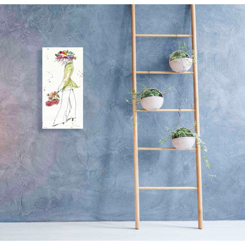 Image of 'Floral Figures VII' by Anne Tavoletti, Canvas Wall Art,20 x 40