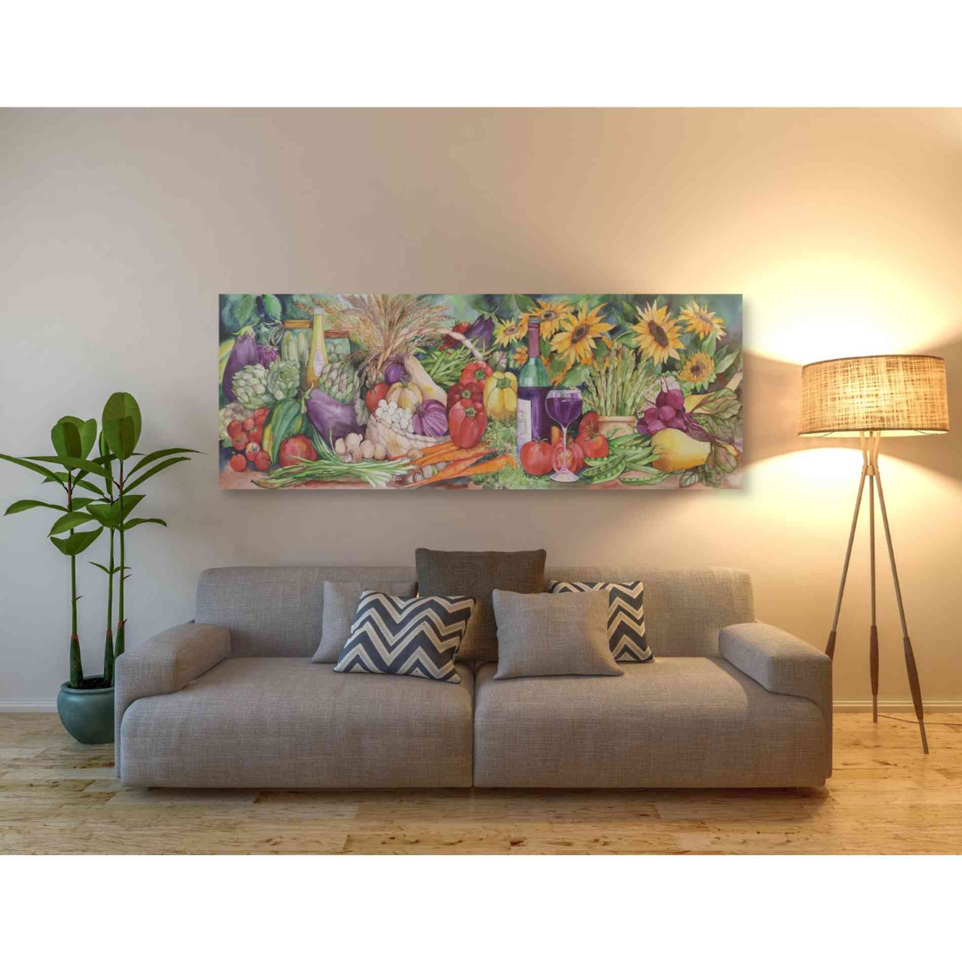 'Vegetable Medley' by Danhui Nai, Canvas Wall Art,20 x 60