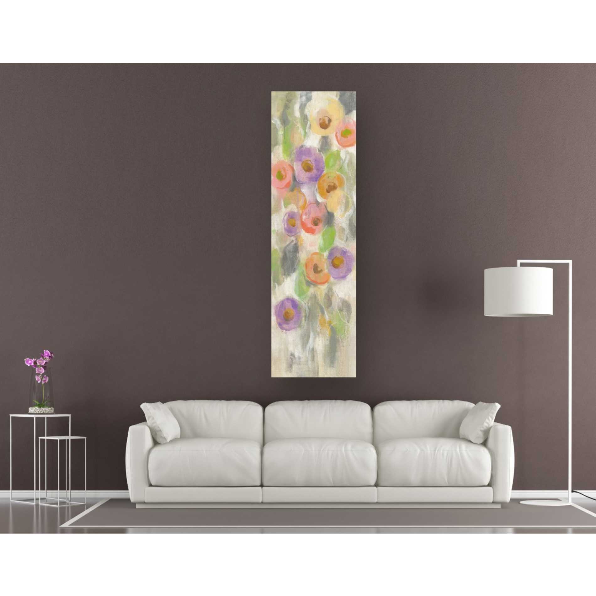 "Dreamy Flowers I" by Silvia Vassileva, Canvas Wall Art,20 x 60