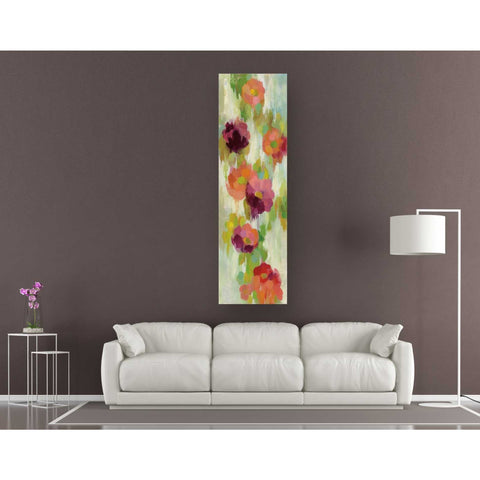 Image of "Coral and Emerald Garden II" by Silvia Vassileva, Canvas Wall Art,20x60