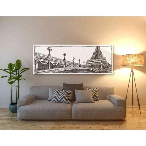 Image of 'Study of Paris' by Ethan Harper Canvas Wall Art,60 x 20