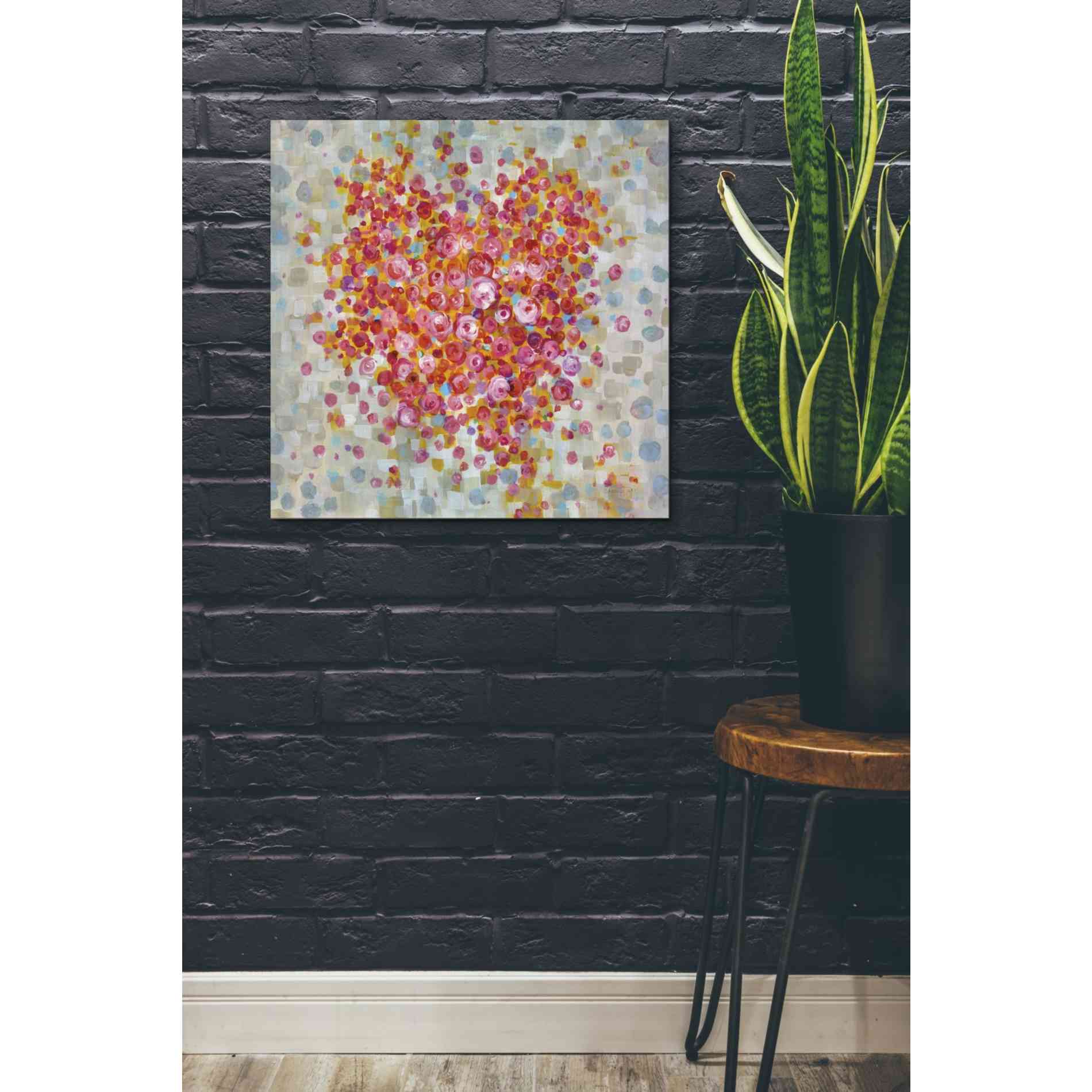 'Circle of Hearts' by Danhui Nai, Canvas Wall Art,26 x 26