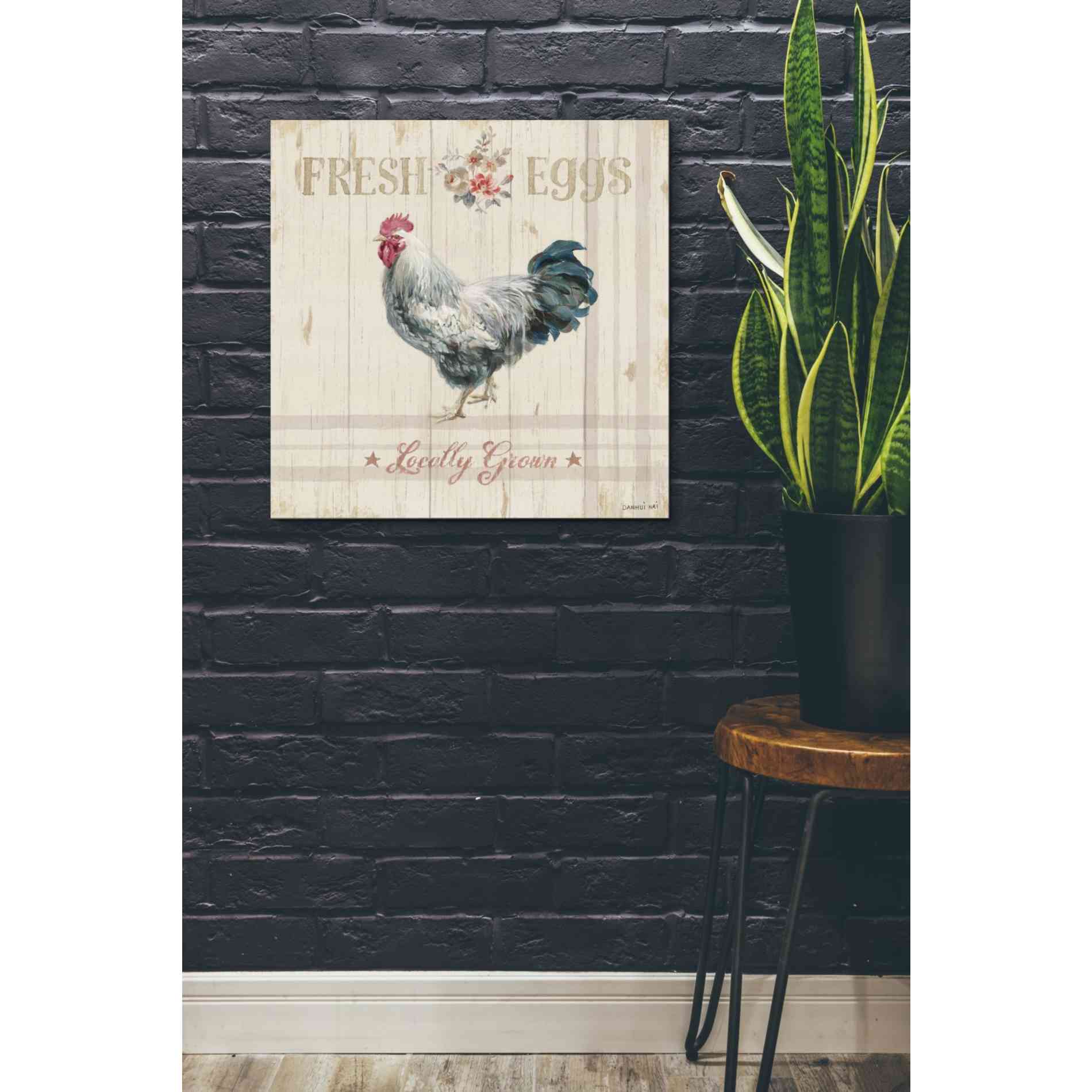 'Farm Patchwork VIII' by Danhui Nai, Canvas Wall Art,26 x 26