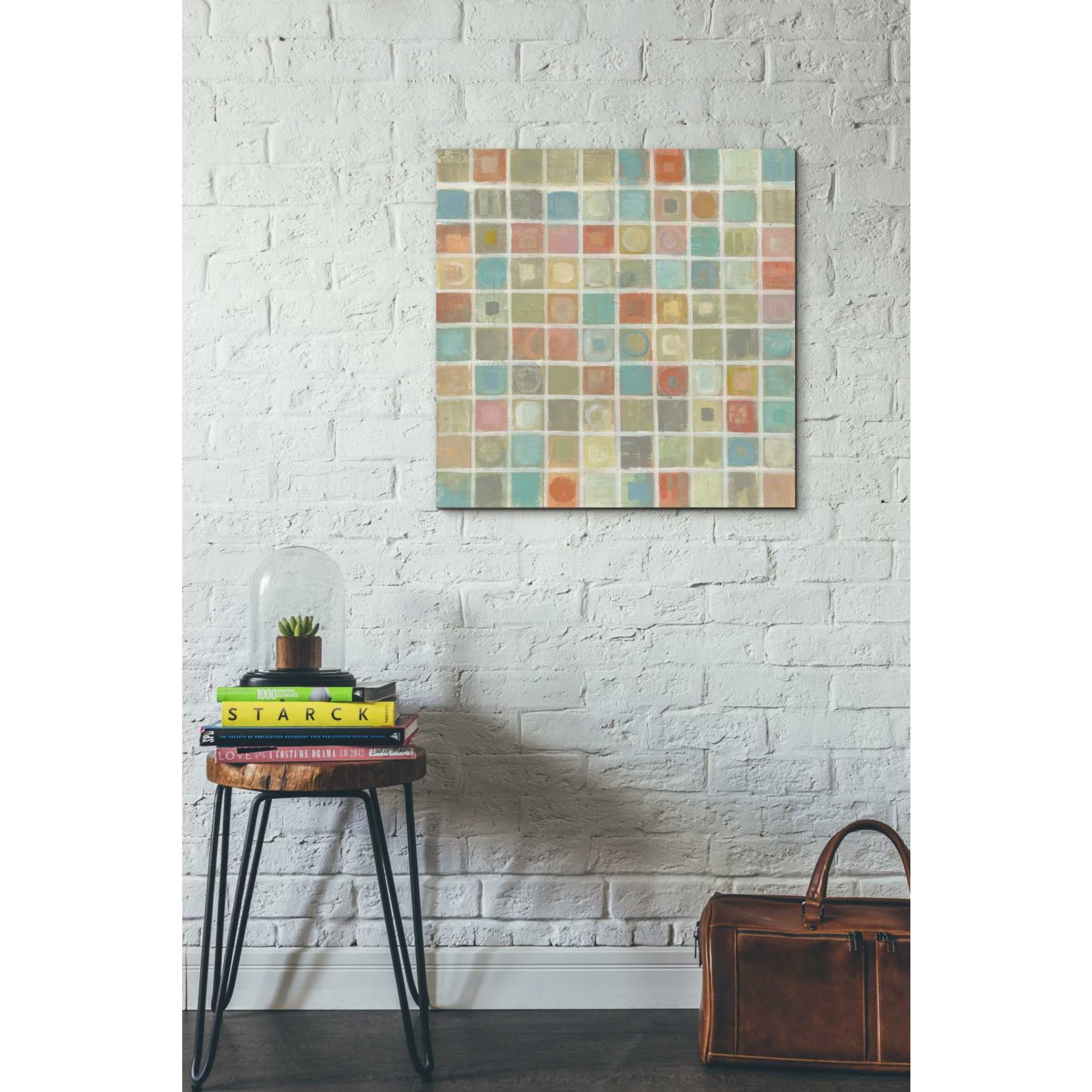 'Sea Glass Mosaic' by Silvia Vassileva, Canvas Wall Art,26 x 26