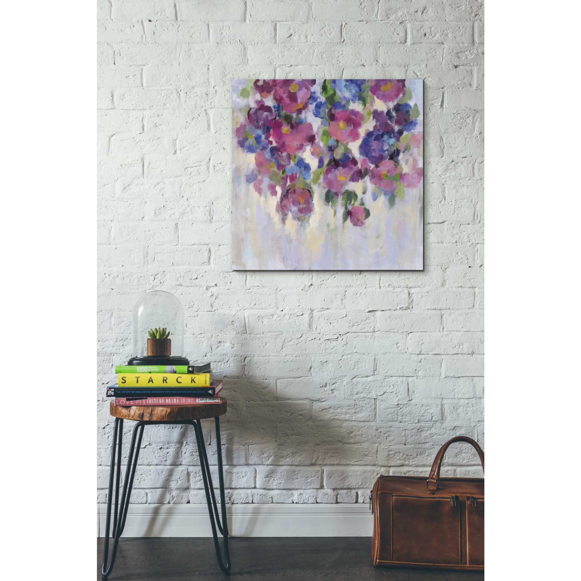 'Pink and Blue I' by Silvia Vassileva, Canvas Wall Art,26 x 26